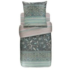 Bassetti LIVORNO Bettwäsche Set - 155x220 / 80x80 Cm - G1 - Grau