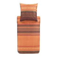 Bassetti ROCCARASO Bettwäsche-Set Aus Baumwollsatin - 135x200 / 80x80 Cm - R1-rot