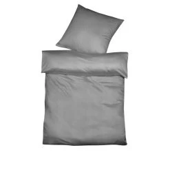 Fleuresse Jade Damast-Bettwäsche - 135x200 / 80x80 Cm - Anthrazit