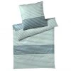 Elegante Seastripe Bettwäsche Aus Mako-Satin - 135x200 / 40x80 Cm - Aquagrün -Moooi Shop unnamed file 189