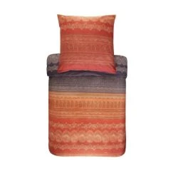 Bassetti Brunelleschi Bettwäsche-Garnitur Aus Mako-Satin - 140x200 / 70x90 (AT) Cm - O1 - Orange