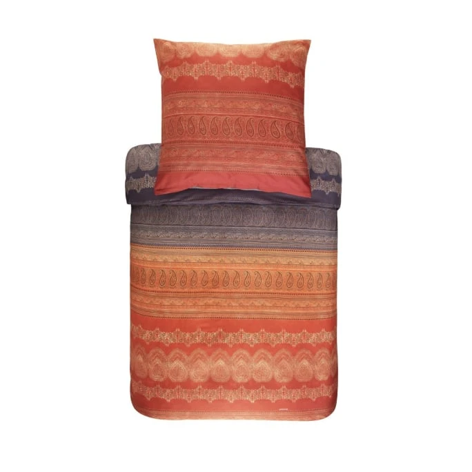 Bassetti Brunelleschi Bettwäsche-Garnitur Aus Mako-Satin - 140x200 / 70x90 (AT) Cm - O1 - Orange 3 Bassetti Brunelleschi Bettwäsche-Garnitur Aus Mako-Satin - 140x200 / 70x90 (AT) Cm - O1 - Orange