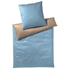 JOOP! Cornflower Double Bettwäsche Aus Mako-Satin - 200x200 / 2x80x80 Cm - Seaside Blue