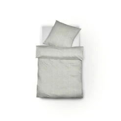 Fleuresse Jade Bettwäsche-Set Damast 453971 - 155x200 / 80x80 Cm - Grey