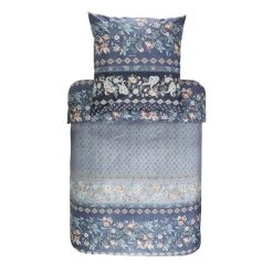 Bassetti Fabriano Bettwäsche-Garnitur Aus Mako-Satin - 140x200 / 70x90 (AT) Cm - G1 - Grau