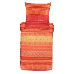 Bassetti ITALIANA IN ALGERI Bettwäsche-Set - 135x200 / 80x80 Cm - R1-rot