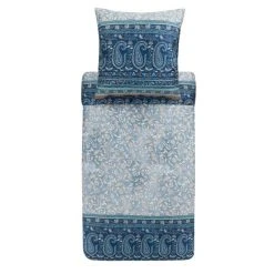 Bassetti COMO Bettwäsche-Set Aus Baumwollsatin - 135x200 / 80x80 Cm - G1-grau