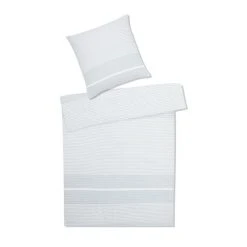 Elegante Summer Bettwäsche Aus Halbleinen - 155x220 / 80x80 Cm - Blassgrün