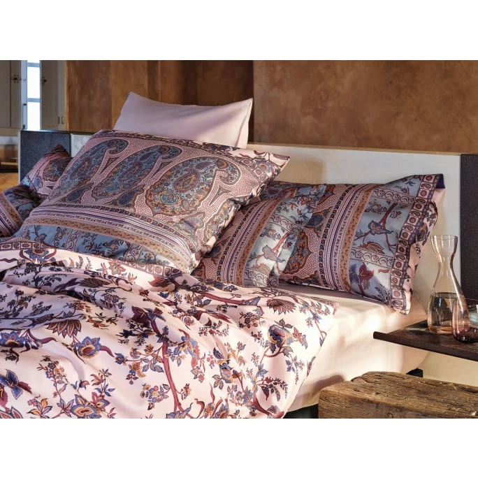Bassetti GENOVA Bettwäsche-Set Aus Baumwollsatin - 155x220 / 80x80 Cm - 41-beige 4 Bassetti GENOVA Bettwäsche-Set Aus Baumwollsatin - 155x220 / 80x80 Cm - 41-beige – Bild 2