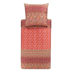 Bassetti IMPERIA Bettwäsche-Set Aus Baumwollsatin - 135x200 / 80x80 Cm - R1-rot