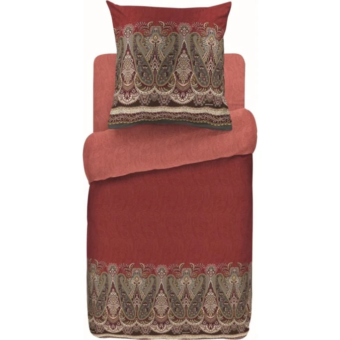 Bassetti SABBIONETA Bettwäsche-Set Aus Baumwollsatin - 135x200 / 80x80 Cm - R1-rot 3 Bassetti SABBIONETA Bettwäsche-Set Aus Baumwollsatin - 135x200 / 80x80 Cm - R1-rot