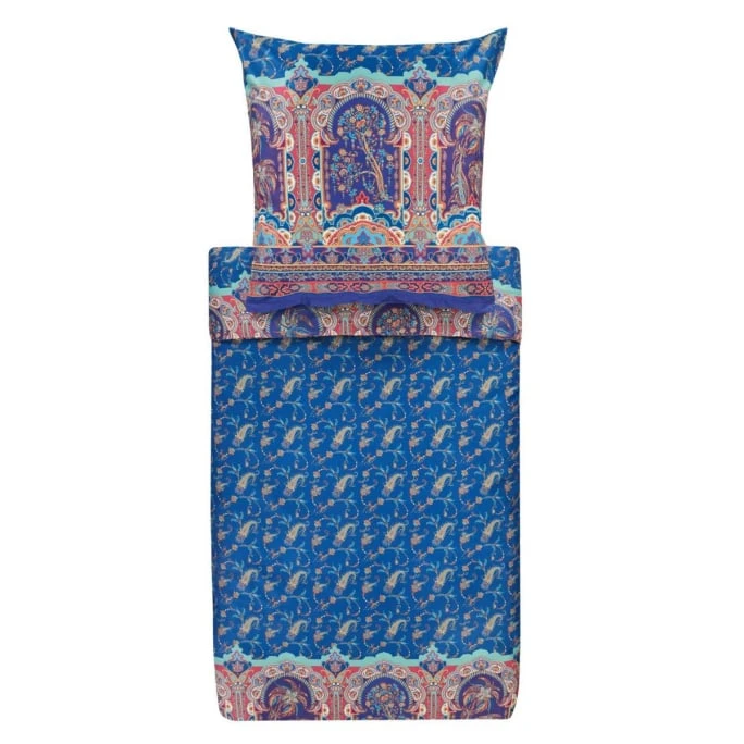 Bassetti PIAZZA DEI NORMANNI Bettwäsche-Garnitur - 155x220 / 80x80 Cm - B1-blu 3 Bassetti PIAZZA DEI NORMANNI Bettwäsche-Garnitur - 155x220 / 80x80 Cm - B1-blu