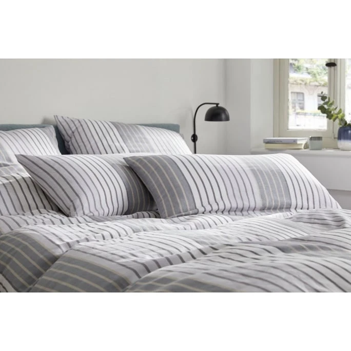 Elegante Spirit Bettwäsche Aus Halbleinen - 200x220 / 2x40x80 Cm - Steingrau 4 Elegante Spirit Bettwäsche Aus Halbleinen - 200x220 / 2x40x80 Cm - Steingrau – Bild 2