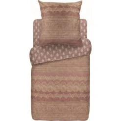 Bassetti CARRARA Bettwäsche-Set Aus Baumwollsatin - 135x200 / 80x80 Cm - P1-puderrosa