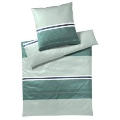 JOOP! Fit Bettwäsche Aus Mako-Satin - 200x220 / 2x80x80 Cm - Jade