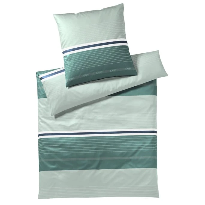 JOOP! Fit Bettwäsche Aus Mako-Satin - 200x220 / 2x80x80 Cm - Jade 3 JOOP! Fit Bettwäsche Aus Mako-Satin - 200x220 / 2x80x80 Cm - Jade