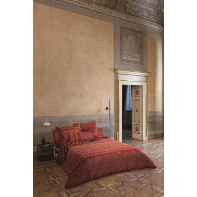 Bassetti CARRARA Bettwäsche-Set Aus Baumwollsatin - 135x200 / 80x80 Cm - R1-bordeaux 4 Bassetti CARRARA Bettwäsche-Set Aus Baumwollsatin - 135x200 / 80x80 Cm - R1-bordeaux – Bild 2