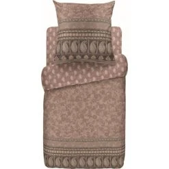 Bassetti MANTOVA Bettwäsche-Set Aus Baumwollsatin - 135x200 / 80x80 Cm - P1-rosa