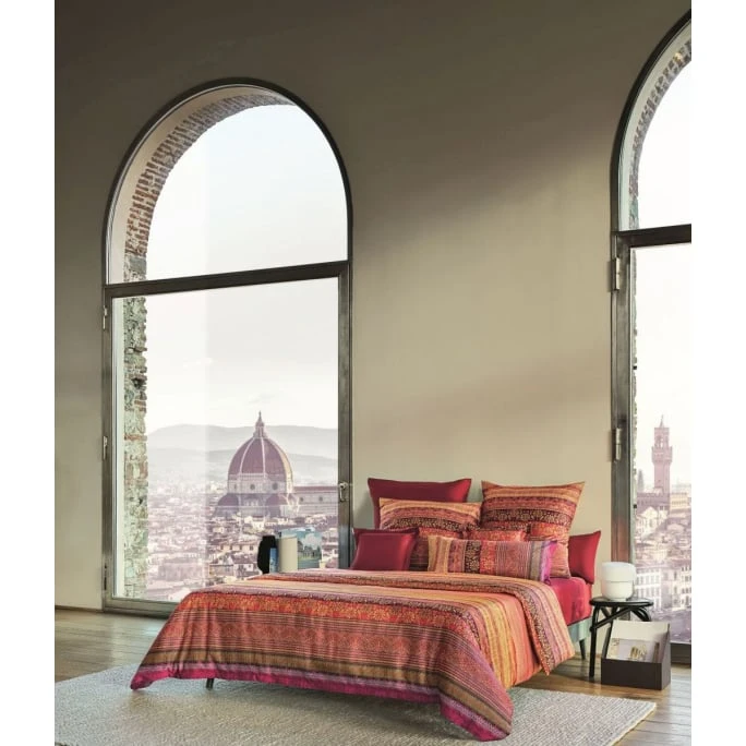 Bassetti PIAZZA DEI MIRACOLI Bettwäsche-Garnitur - 200x200 / 2x80x80 Cm - R1-rosso 4 Bassetti PIAZZA DEI MIRACOLI Bettwäsche-Garnitur - 200x200 / 2x80x80 Cm - R1-rosso – Bild 2