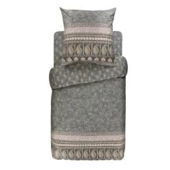 Bassetti MANTOVA Bettwäsche Set - 155x220 / 80x80 Cm - G1 - Grau