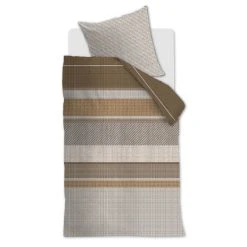 Beddinghouse Webbing Bettwäsche-Set - 135x200 / 80x80 Cm - Natur