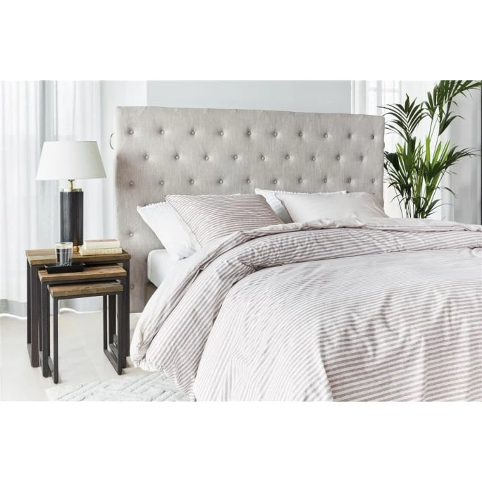 Riviera Maison Rivièra Maison Bande Stripe Bettwäsche-Set - 155x220 / 80x80 Cm - Sand 4 Riviera Maison Rivièra Maison Bande Stripe Bettwäsche-Set - 155x220 / 80x80 Cm - Sand – Bild 2