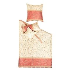 Bassetti OPLONTIS V8 Bettwäsche - 155x220 / 80x80 Cm - Rot-weiss