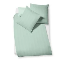 Fleuresse Jade Bettwäsche-Garnitur Damast - 135x200 / 80x80 Cm - Matcha