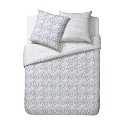 ESSIX CADENCE Bettwäsche-Garnitur - 155x220 / 80x80 Cm - Bleu