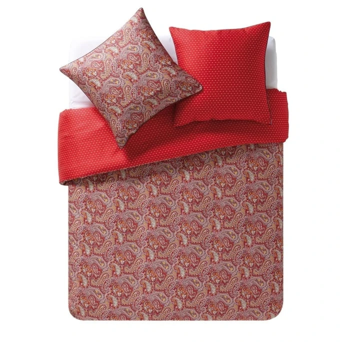 ESSIX IDOLE Bettwäsche-Garnitur - 155x220 / 80x80 Cm - Carmin 3 ESSIX IDOLE Bettwäsche-Garnitur - 155x220 / 80x80 Cm - Carmin