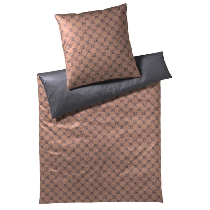 JOOP! Cornflower Double Bettwäsche Aus Mako-Satin - 155x220 / 80x80 Cm - Festive Copper 3 JOOP! Cornflower Double Bettwäsche Aus Mako-Satin - 155x220 / 80x80 Cm - Festive Copper