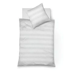 Fleuresse Jade Bettwäsche Damast 453970 - 135x200 / 80x80 Cm - Weiß