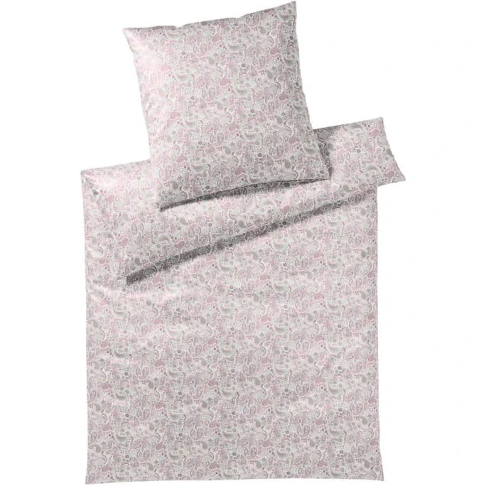 Elegante Fortune Bettwäsche-Set Aus Mako-Satin - 135x200 / 80x80 Cm - Rose 3 Elegante Fortune Bettwäsche-Set Aus Mako-Satin - 135x200 / 80x80 Cm - Rose