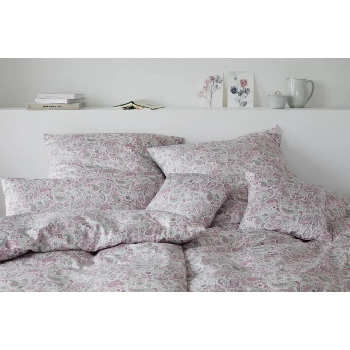 Elegante Fortune Bettwäsche-Set Aus Mako-Satin - 135x200 / 80x80 Cm - Rose 4 Elegante Fortune Bettwäsche-Set Aus Mako-Satin - 135x200 / 80x80 Cm - Rose – Bild 2