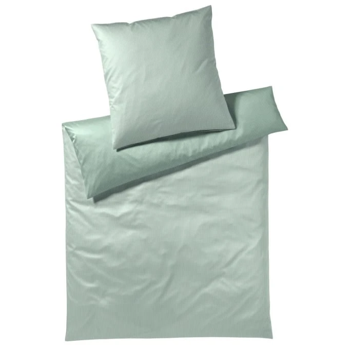 Elegante Perfect Jersey Bettwäsche-Set - 135x200 / 40x80 Cm - Salbei 3 Elegante Perfect Jersey Bettwäsche-Set - 135x200 / 40x80 Cm - Salbei