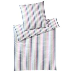 Elegante Club Soda Jersey Bettwäsche - 155x220 / 80x80 Cm - Rainbow