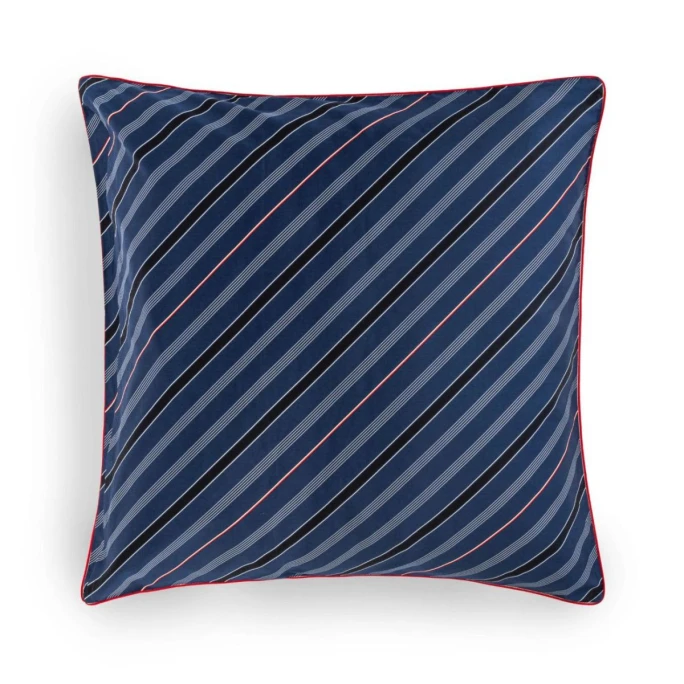 Tommy Hilfiger CLUB STRIPES Satin-Bettwäsche-Set - 155x220 / 80x80 Cm - Navy 5 Tommy Hilfiger CLUB STRIPES Satin-Bettwäsche-Set - 155x220 / 80x80 Cm - Navy – Bild 3