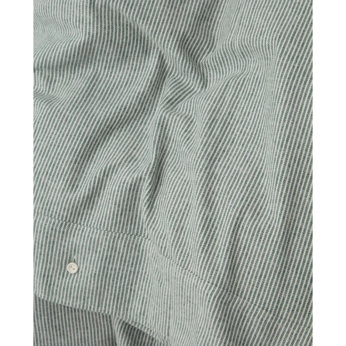 Lexington Striped Bettwäscheset Aus Flanell - 135x200 / 80x80 Cm - Green/off White 5 Lexington Striped Bettwäscheset Aus Flanell - 135x200 / 80x80 Cm - Green/off White – Bild 3