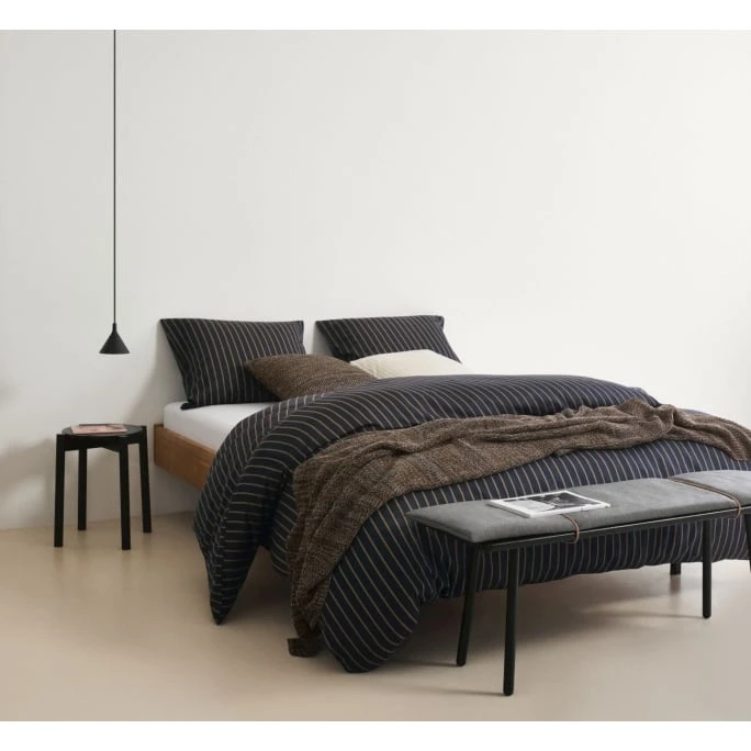 Marc O'Polo Mulji Bettwäsche-Set - 155x220 / 80x80 Cm - Deep Blue 5 Marc O'Polo Mulji Bettwäsche-Set - 155x220 / 80x80 Cm - Deep Blue – Bild 3