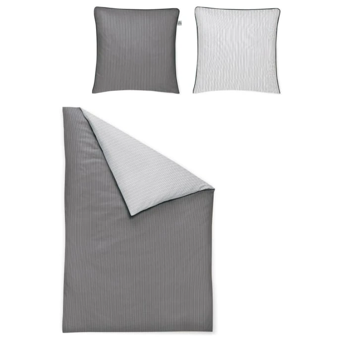Irisette LINEA 8021 Satin Bettwäsche - 135x200 / 80x80 Cm - Grafit 3 Irisette LINEA 8021 Satin Bettwäsche - 135x200 / 80x80 Cm - Grafit