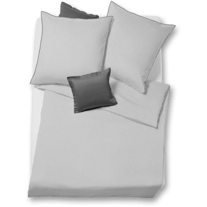 Fleuresse Modern Life Wendebettwäsche-Set Aus Mako Satin - 135x200 / 80x80 Cm - Grau 3 Fleuresse Modern Life Wendebettwäsche-Set Aus Mako Satin - 135x200 / 80x80 Cm - Grau