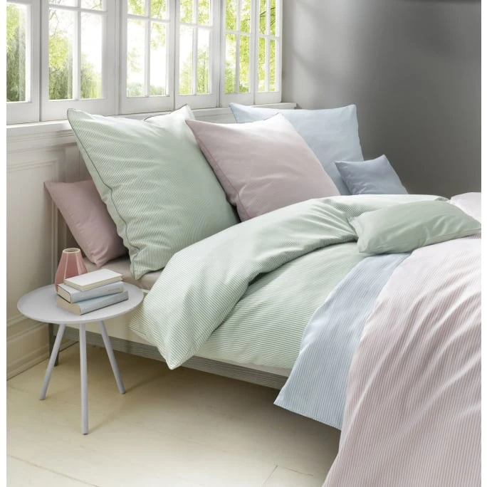 Fleuresse Modern Life Wendebettwäsche-Set Aus Mako Satin - 135x200 / 80x80 Cm - Grau 4 Fleuresse Modern Life Wendebettwäsche-Set Aus Mako Satin - 135x200 / 80x80 Cm - Grau – Bild 2