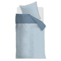 Riviera Maison Rivièra Maison Pleaty Bettwäsche-Set - 155x220 / 80x80 Cm - Blau