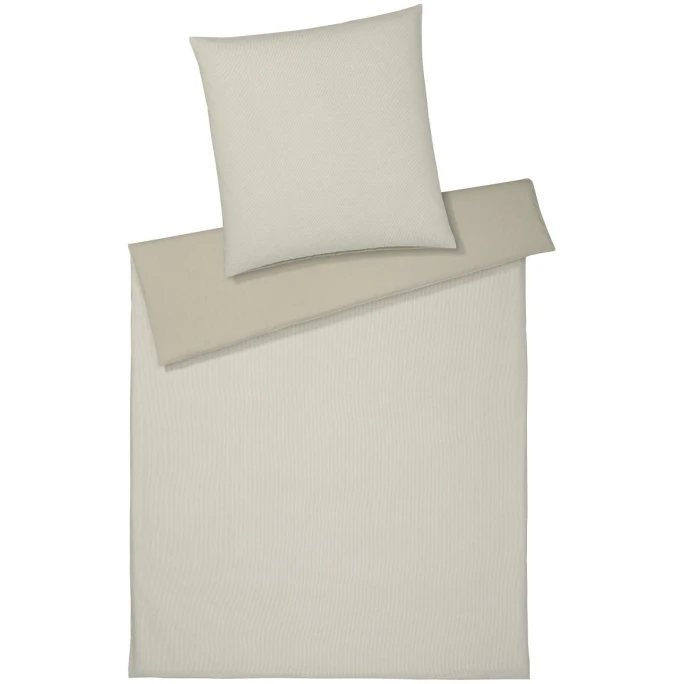 Elegante Tender Bettwäsche-Set Aus Soft-Flanell - 155x220 / 80x80 Cm - Sand 3 Elegante Tender Bettwäsche-Set Aus Soft-Flanell - 155x220 / 80x80 Cm - Sand