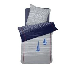 Cinderella Boats Wendebettwäsche-Set - 135x200 / 80x80 Cm - Deep Blue -Moooi Shop unnamed file 343