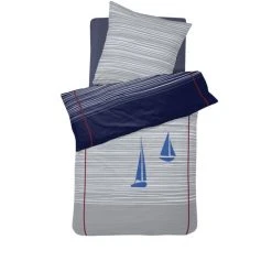 Cinderella Boats Wendebettwäsche-Set - 135x200 / 80x80 Cm - Deep Blue -Moooi Shop unnamed file 344