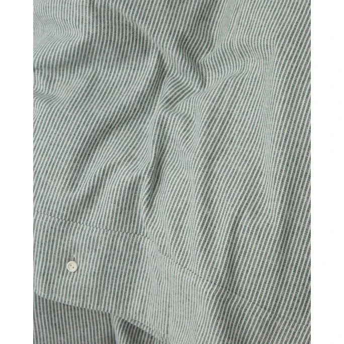 Lexington Striped Bettwäscheset Aus Flanell - 155x220 / 80x80 Cm - White/green 5 Lexington Striped Bettwäscheset Aus Flanell - 155x220 / 80x80 Cm - White/green – Bild 3