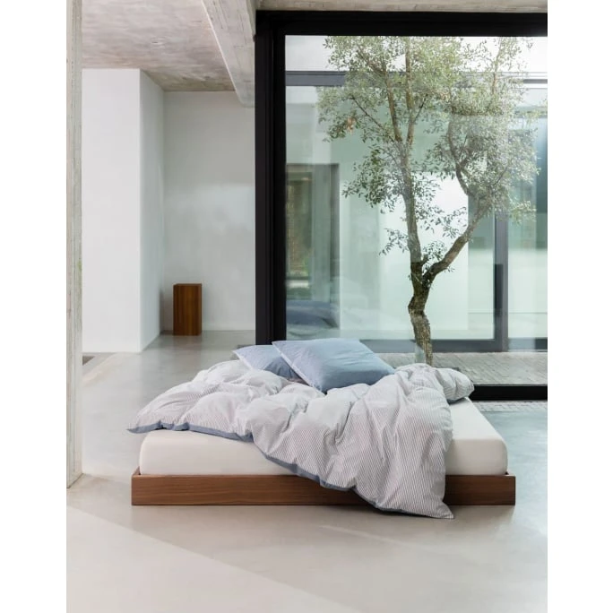 Marc O'Polo Skei Bettwäsche-Set Mit Recycling-Baumwolle - 155x220 / 80x80 Cm - Blau 4 Marc O'Polo Skei Bettwäsche-Set Mit Recycling-Baumwolle - 155x220 / 80x80 Cm - Blau – Bild 2