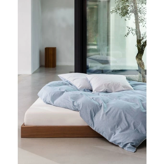 Marc O'Polo Skei Bettwäsche-Set Mit Recycling-Baumwolle - 155x220 / 80x80 Cm - Blau 5 Marc O'Polo Skei Bettwäsche-Set Mit Recycling-Baumwolle - 155x220 / 80x80 Cm - Blau – Bild 3