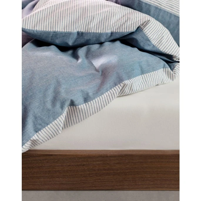 Marc O'Polo Skei Bettwäsche-Set Mit Recycling-Baumwolle - 155x220 / 80x80 Cm - Blau 6 Marc O'Polo Skei Bettwäsche-Set Mit Recycling-Baumwolle - 155x220 / 80x80 Cm - Blau – Bild 4